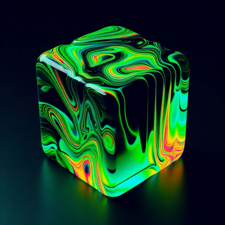Digital Arts titled "Five Dried -" by Tim Cutler, Original Artwork, Resin