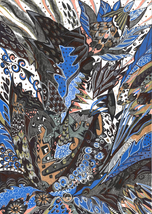 Marine motifs 图画, 23.6x15.8 in