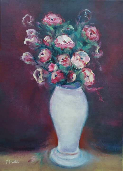Bouquet d’évanescence 绘画, 18.1x13 in