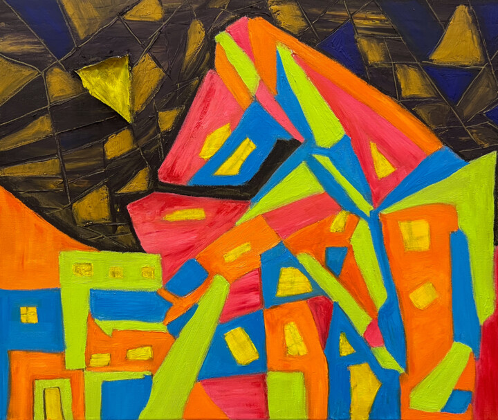 Night in the City Tablo, 19,7x23,6 in