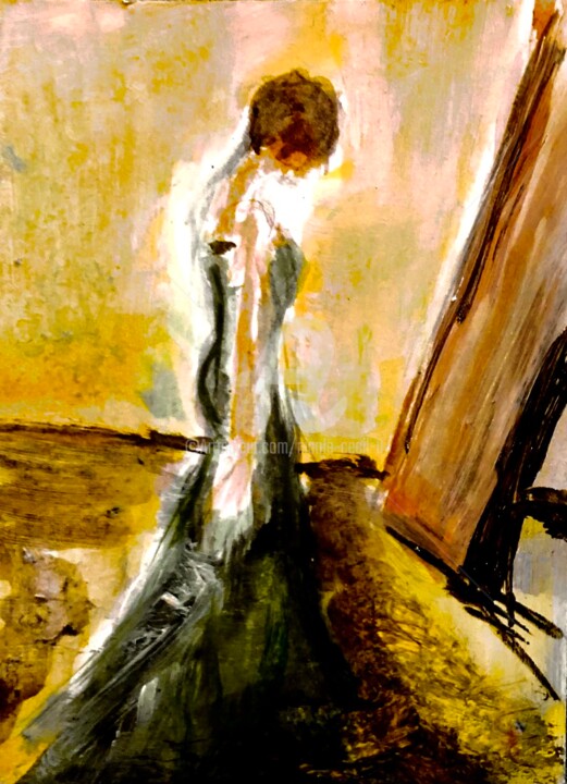 Painting titled "Dresscode" by Nicole Cecil B, Original Artwork, Acrylic