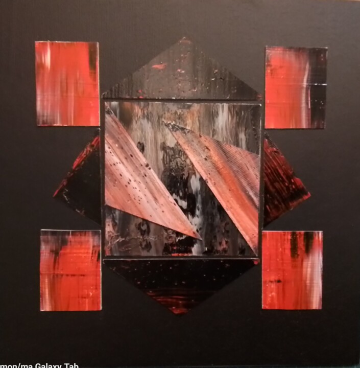 Abstraite 49 Collages, 11,8x11,8 in