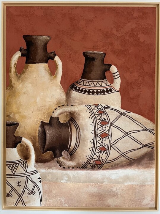 Jarres Berberes 绘画, 51.2x38.2 in