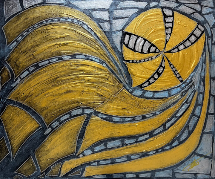 Winter sun Schilderij, 19,7x23,6 in
