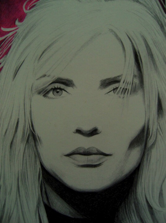 Debbie Harry Drawing, 11.8x8.3 in