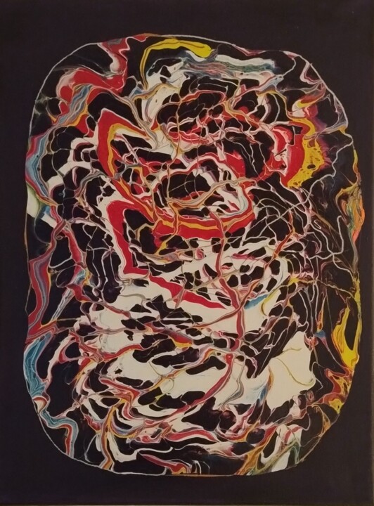 Pintura titulada "007" por Xia Xia, Obra de arte original, Acrílico Montado en Bastidor de camilla de madera