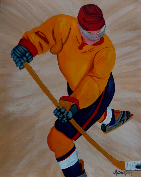 Hockey 绘画, 20x16 in