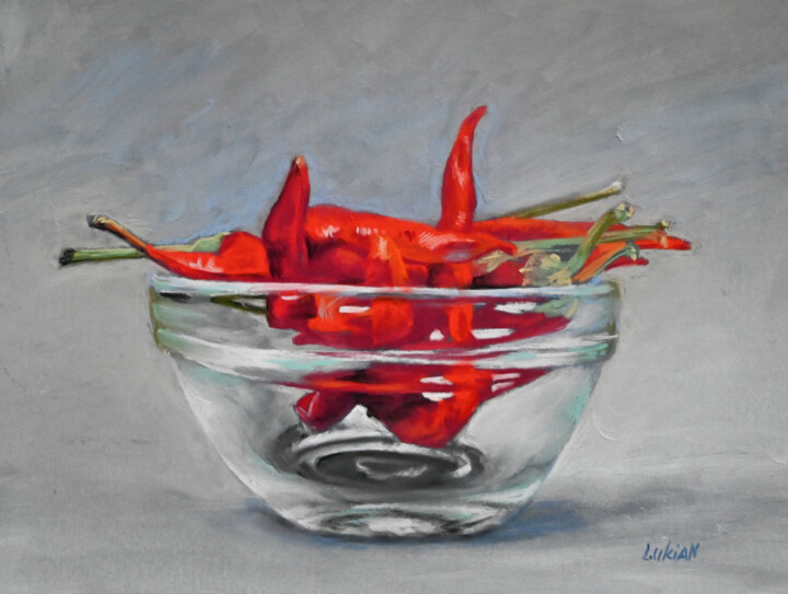 Drawing titled "Paprika - Fire in G…" by Lukian, Original Artwork, Pastel