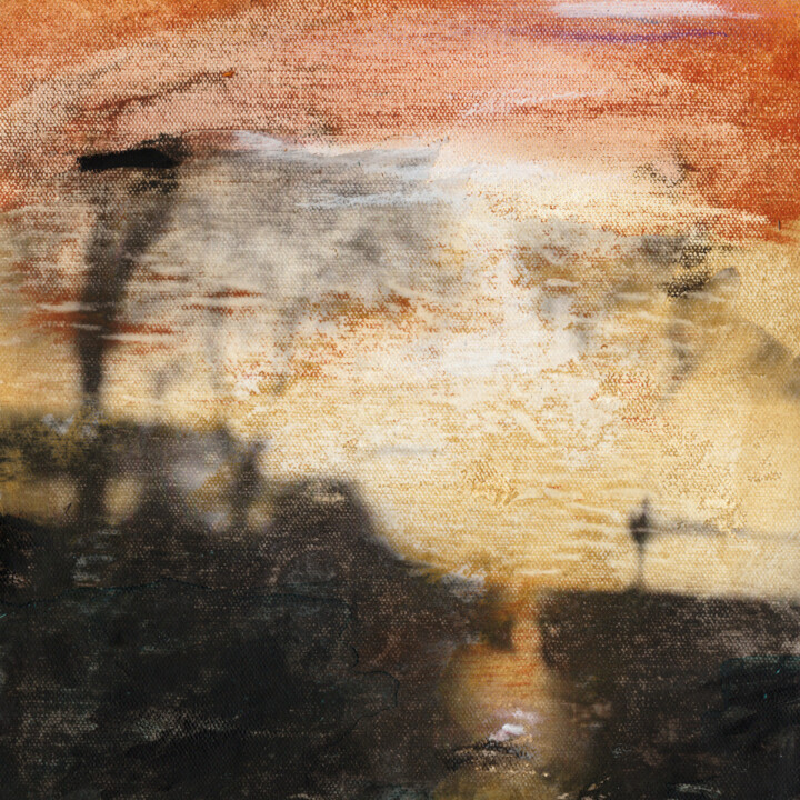 Painting titled "#324, acrylique sur…" by Michel Debray, Original Artwork, Acrylic Mounted on Cardboard