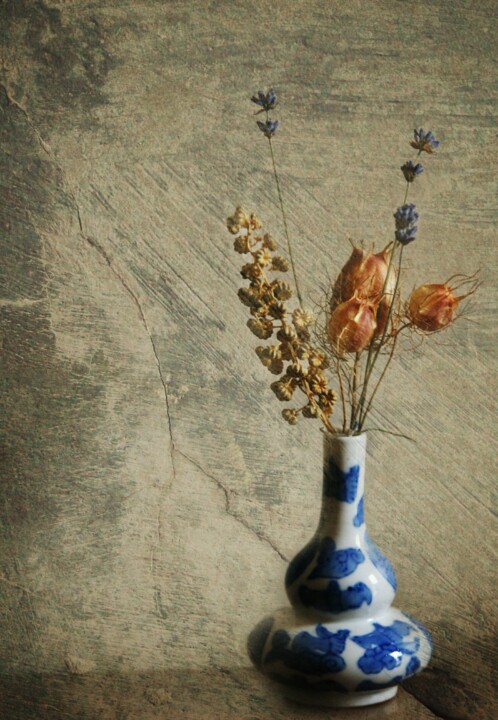 Photography titled "Dried Flowers in a…" by Dave English, Original Artwork, Digital Photography