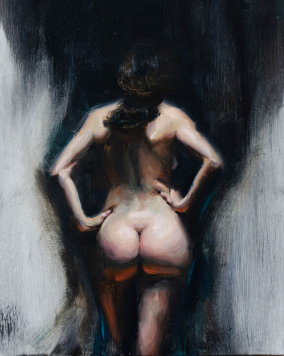Poise in the dark Painting, 9.8x7.9 in