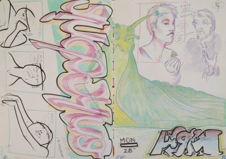 Sketchbook #4 pg5 图画, 11.7x16.5 in