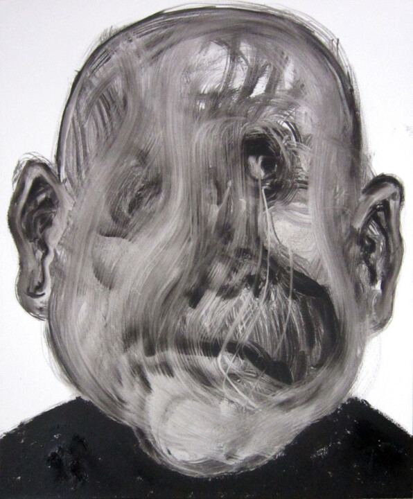 quelqu'un 2 “Benvenuto Riccardo” 绘画, 23.6x19.7 in