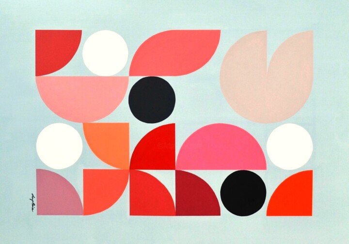 "Les Noces de Corail" Tablo, 31,9x45,7 in