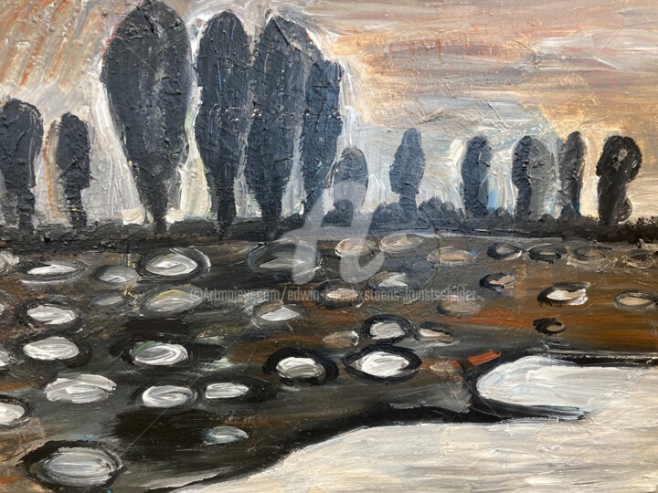 Painting titled "Onbekend landschap" by Edwin Boeckxstaens, Original Artwork, Acrylic