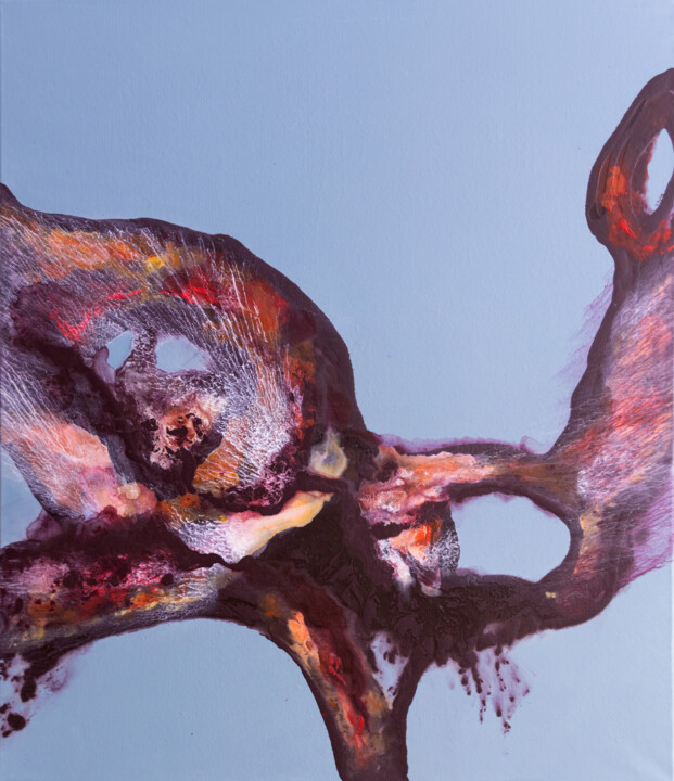 Peinture intitulée "Bluebird" par Weronika Dylag, Œuvre d'art originale, Acrylique Monté sur Châssis en bois