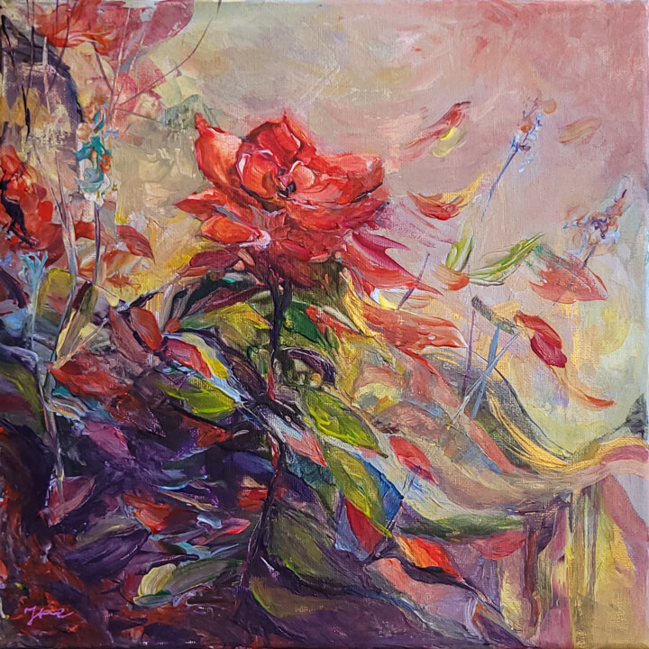 Time to fly 绘画, 11.7x11.7 in
