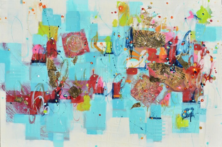 Traces of Time Painting, 24x36 in