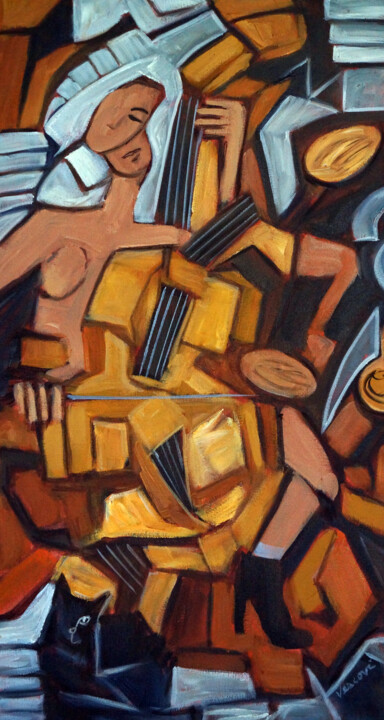 绘画,  32x17 in 