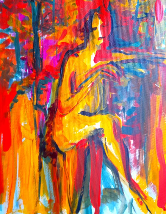 Forest man 绘画, 13.8x11.4 in