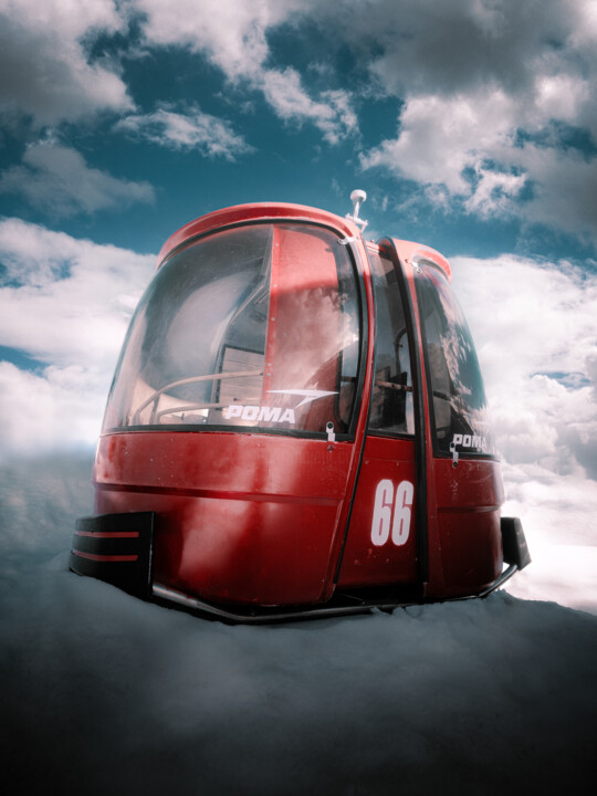 Photographie intitulée "Téléphérique Abando…" par Loïc Cancade, Œuvre d'art originale, Photographie numérique