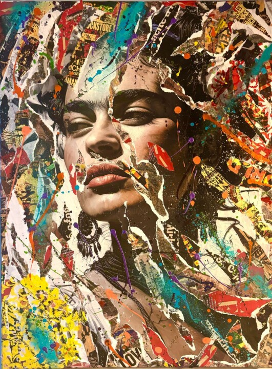 " Frida Kahlo " Collages, 31,1x23,2 in