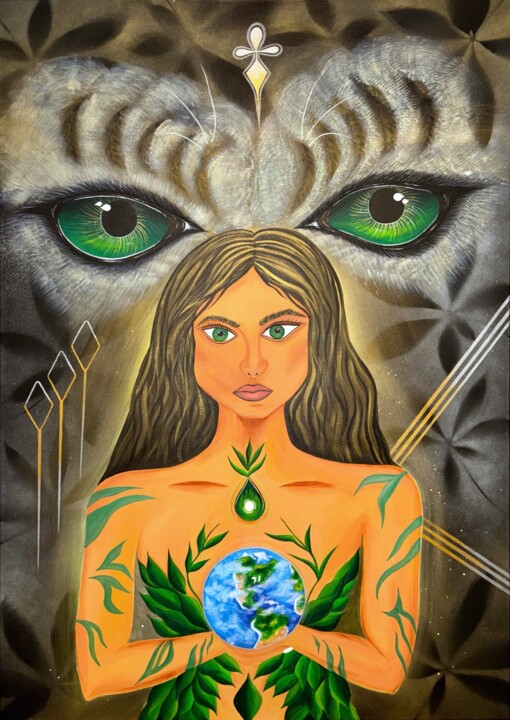 Mother Gaia Painting 绘画, 39.4x27.6 in