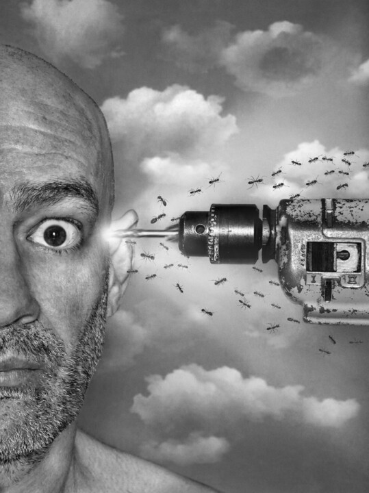 Photography titled "Forage mental" by Hervé Gergaud, Original Artwork, Manipulated Photography