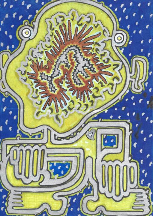Ayahuasca im Sommerwald 图画, 11.7x8.3 in