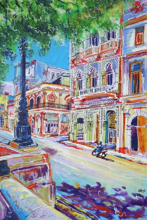 Cuba Tones 绘画, 36x24 in