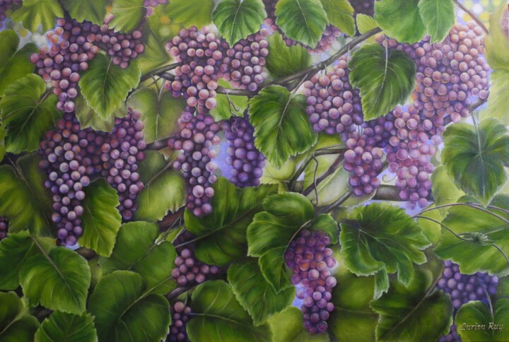 绘画 标题为“Grape symphony” 由Larisa Ruy, 原创艺术品, 油