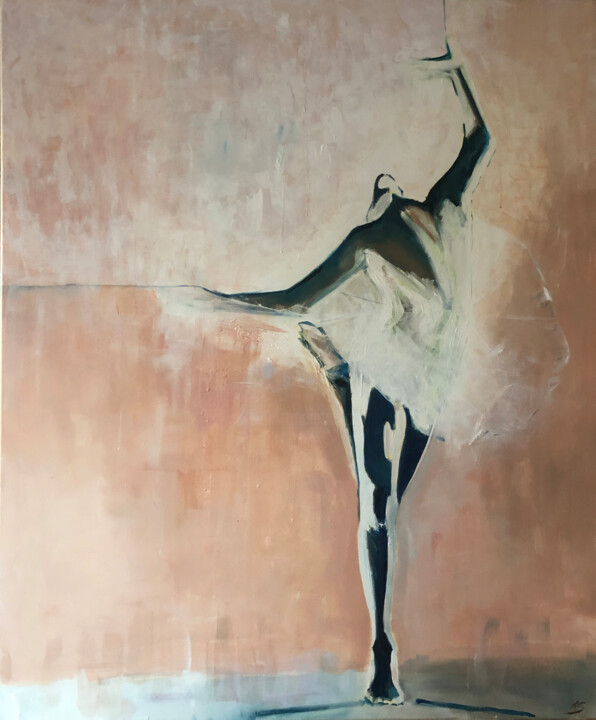 Ballerina 绘画, 47.2x39.4 in