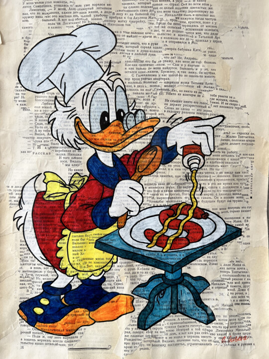 Scrooge the cook 绘画, 16.5x11.8 in