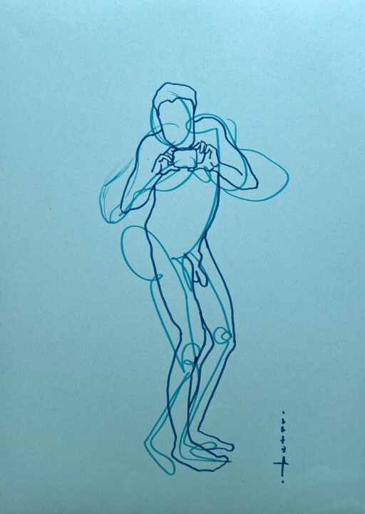 "Selfie" | Desenho gesto por P3tra 图画, 11.7x8.3 in
