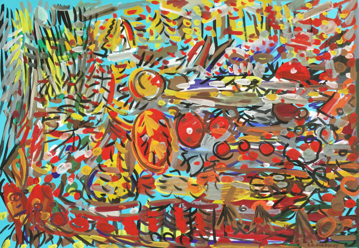 Excellents raisins secs 绘画, 27.2x39 in