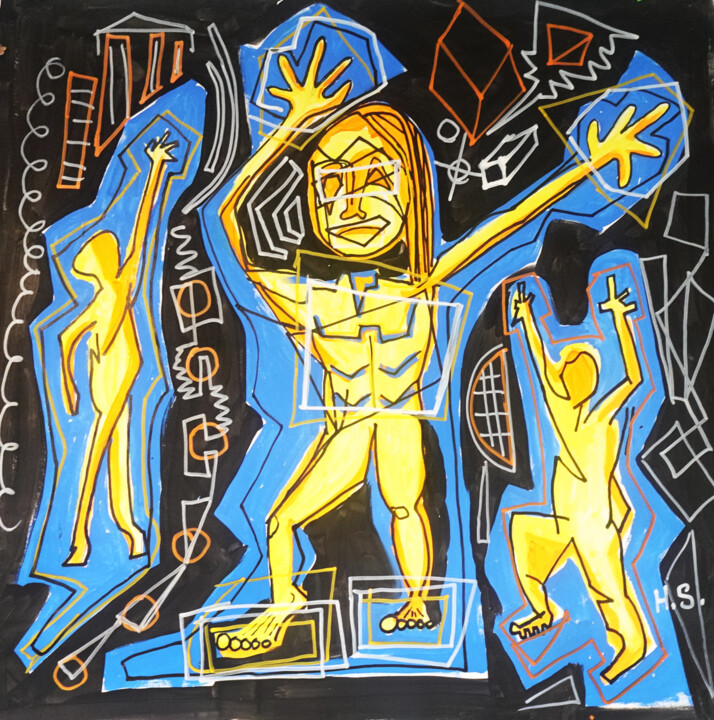 绘画,  36x36 in 