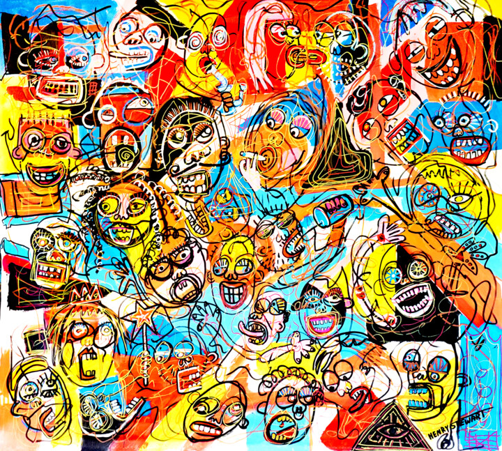 People Pittura, 63x63 in