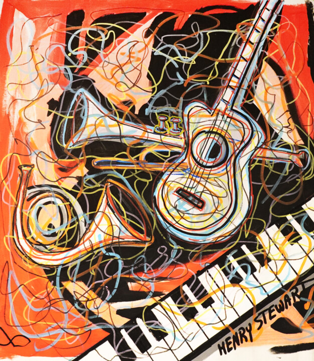 Mardi Gras Pittura, 32x35 in