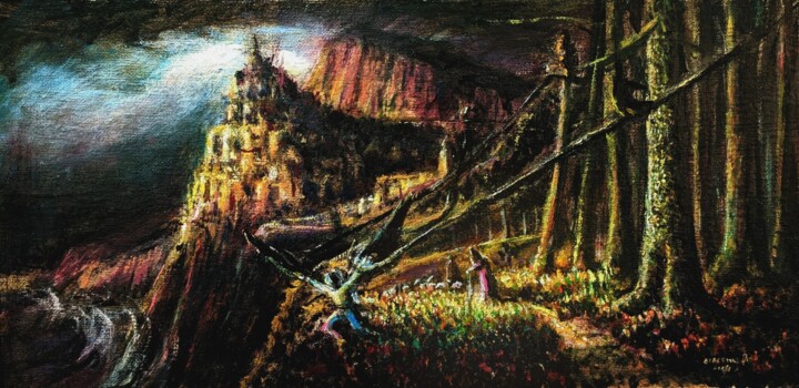 Икар 绘画, 7.9x15.8 in