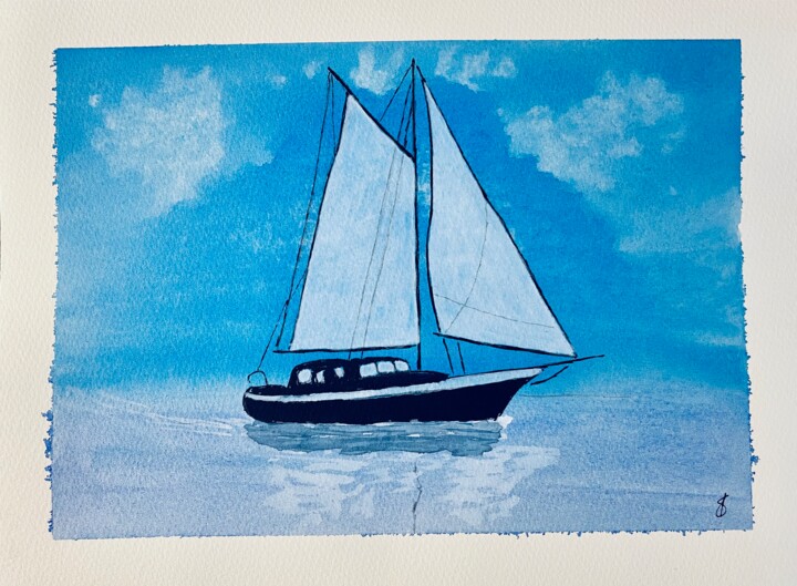Sailing memories 1 绘画, 9.1x12.2 in