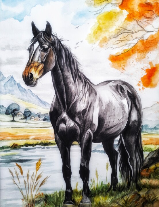 Schilderij,  27,6x19,7 in 