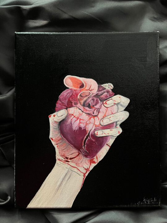 A heart to give away 绘画, 11.8x9.8 in