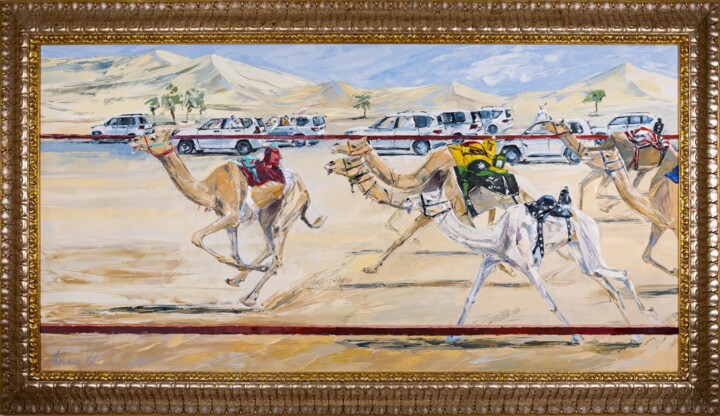 The Race Through Time 绘画, 39x69 in