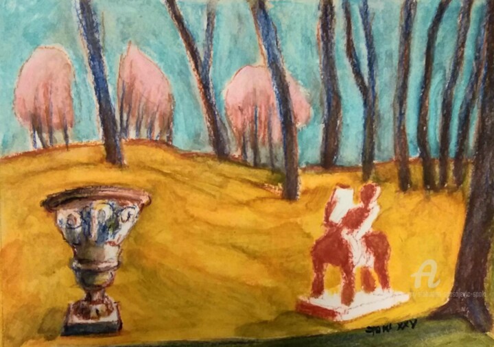 Marbre et sons lV. 绘画, 7.9x11.8 in