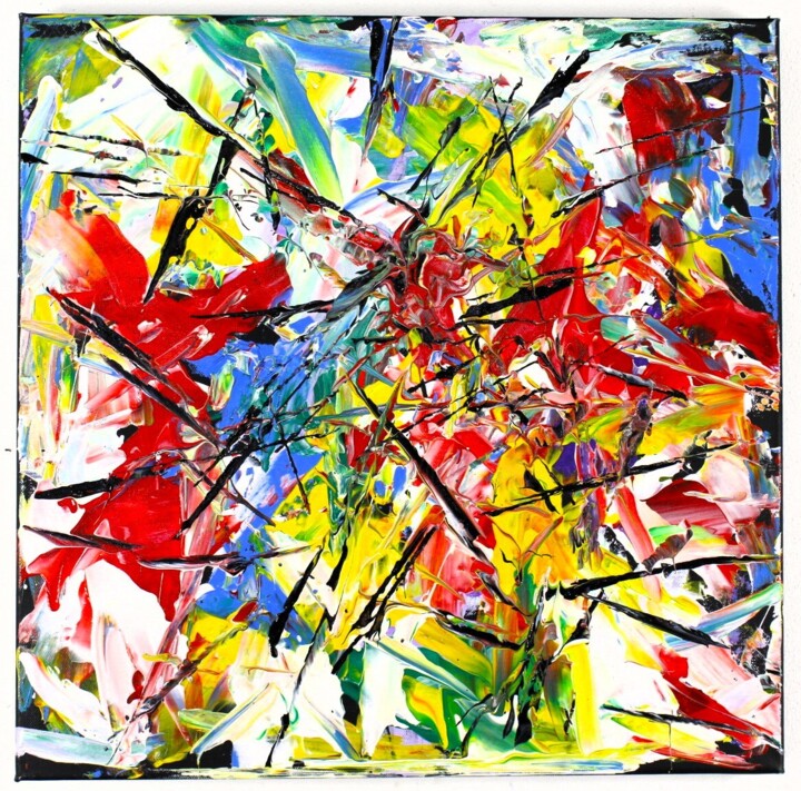 Painting titled "Serenity 1: Butera,…" by Alessandro Butera, Original Artwork, Acrylic Mounted on Wood Stretcher frame