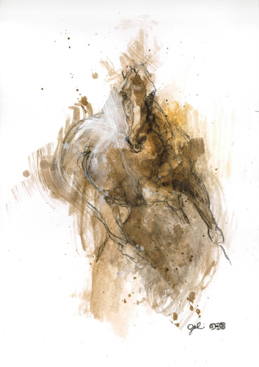 Nu Equin 274 绘画, 11.6x8.3 in