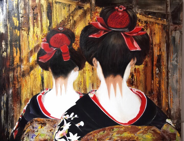 Maiko – The Vanishing Era, Original Oil Painting on Canvas