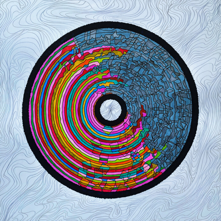 绘画,  15.8x15.8 in 