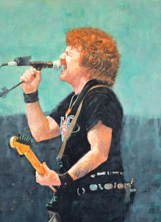 "Lead Singer with Guitar" Tablo, 20x15 in