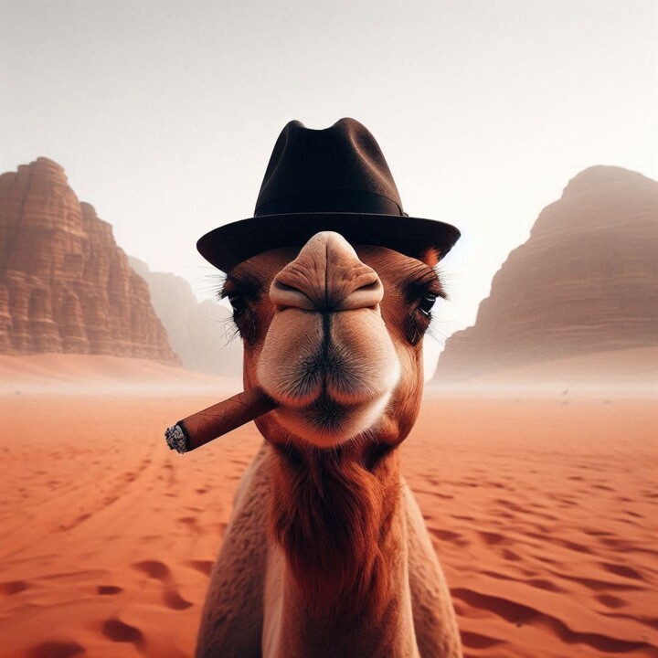 Digital Arts titled "Desert pleasure" by Maksymilian P., Original Artwork, 2D Digital Work